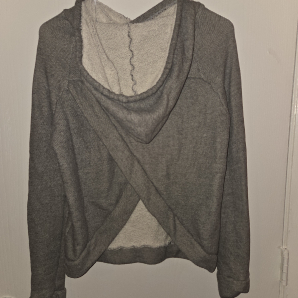 Gray Hoodie with Drawstrings - Picture 3 of 3